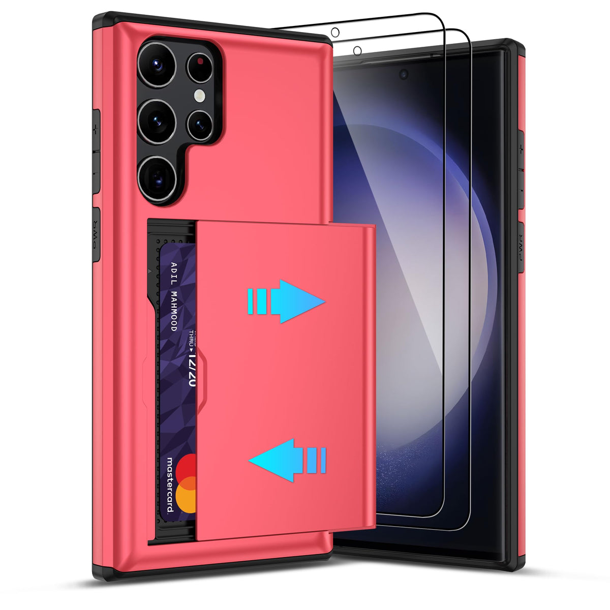 PC+silicone phone case with SIM card slot for Samsung Galaxy A56 5G