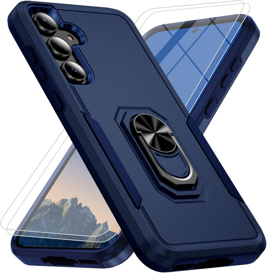 Shockproof phone case for Samsung Galaxy A37 5G with 2 tempered glass screen protectors