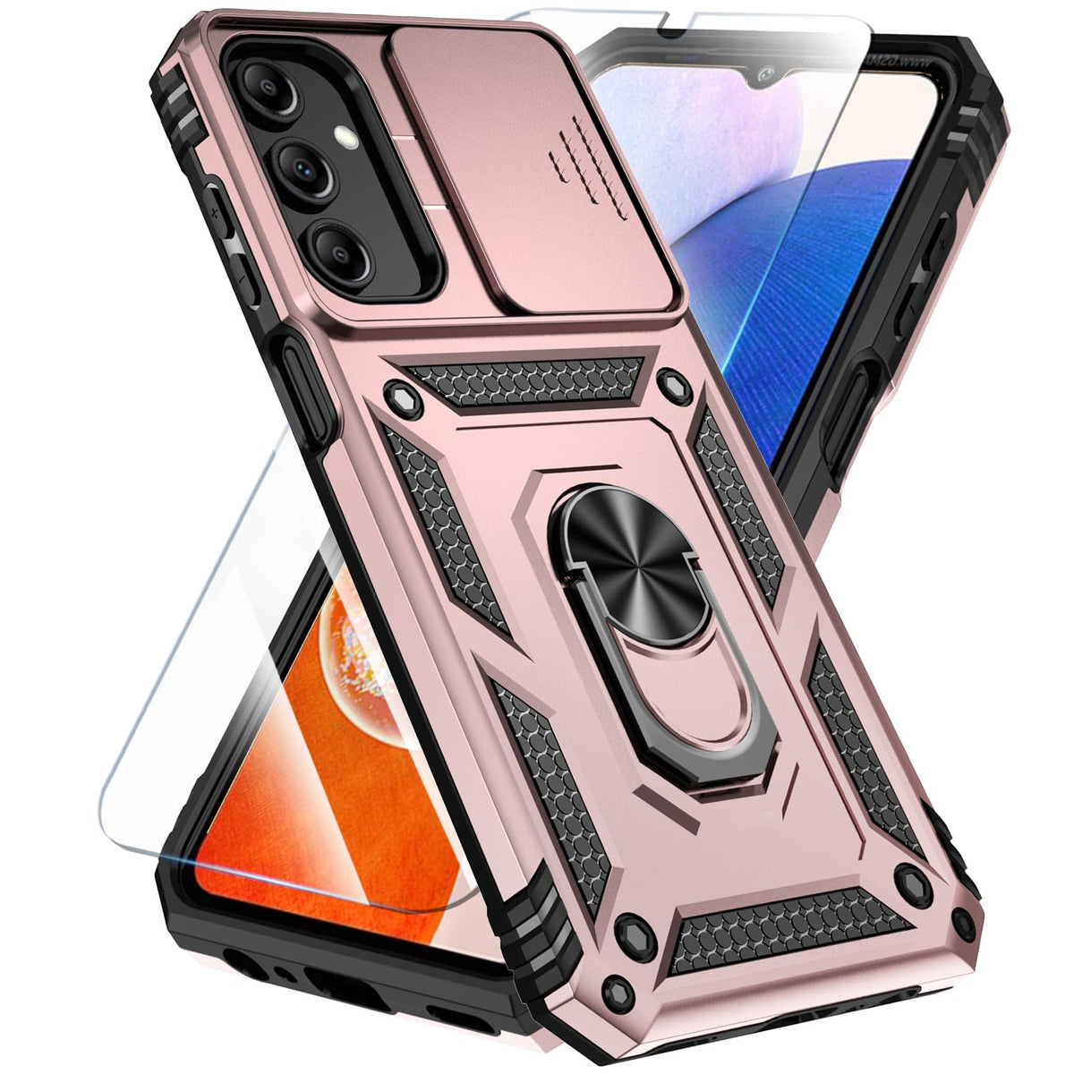 TPU+PC phone case and screen protector suitable for Samsung Galaxy A16 4G/5G