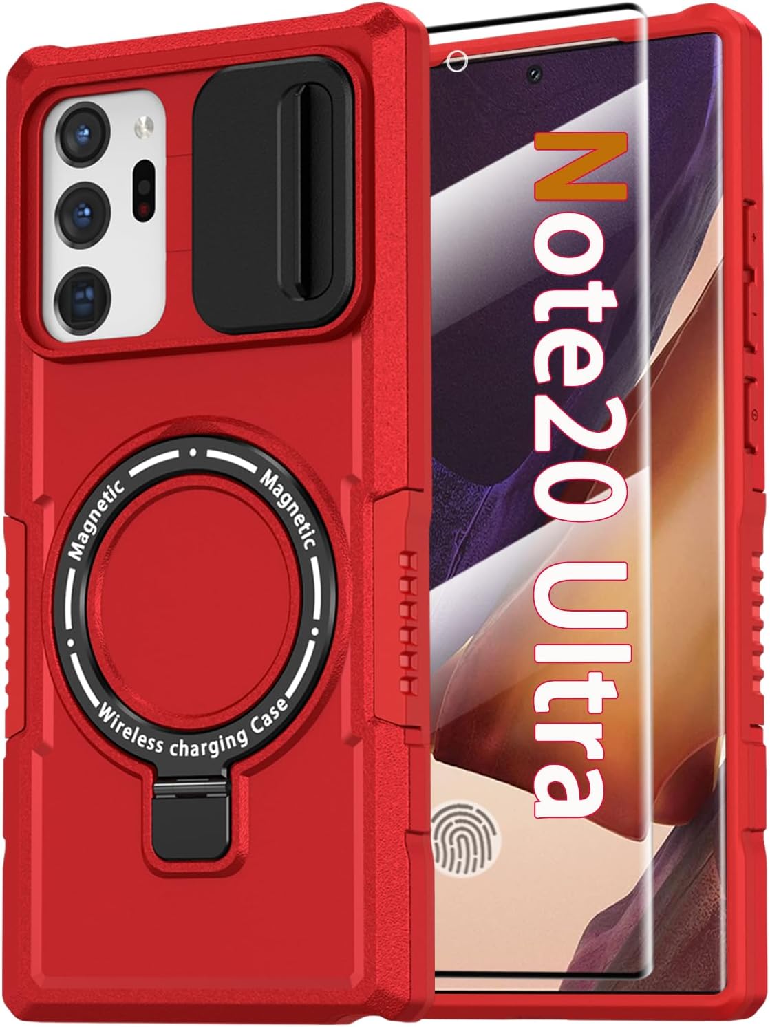 PC+TPU shockproof phone case for Samsung Galaxy S21 FE, includes 2 sc