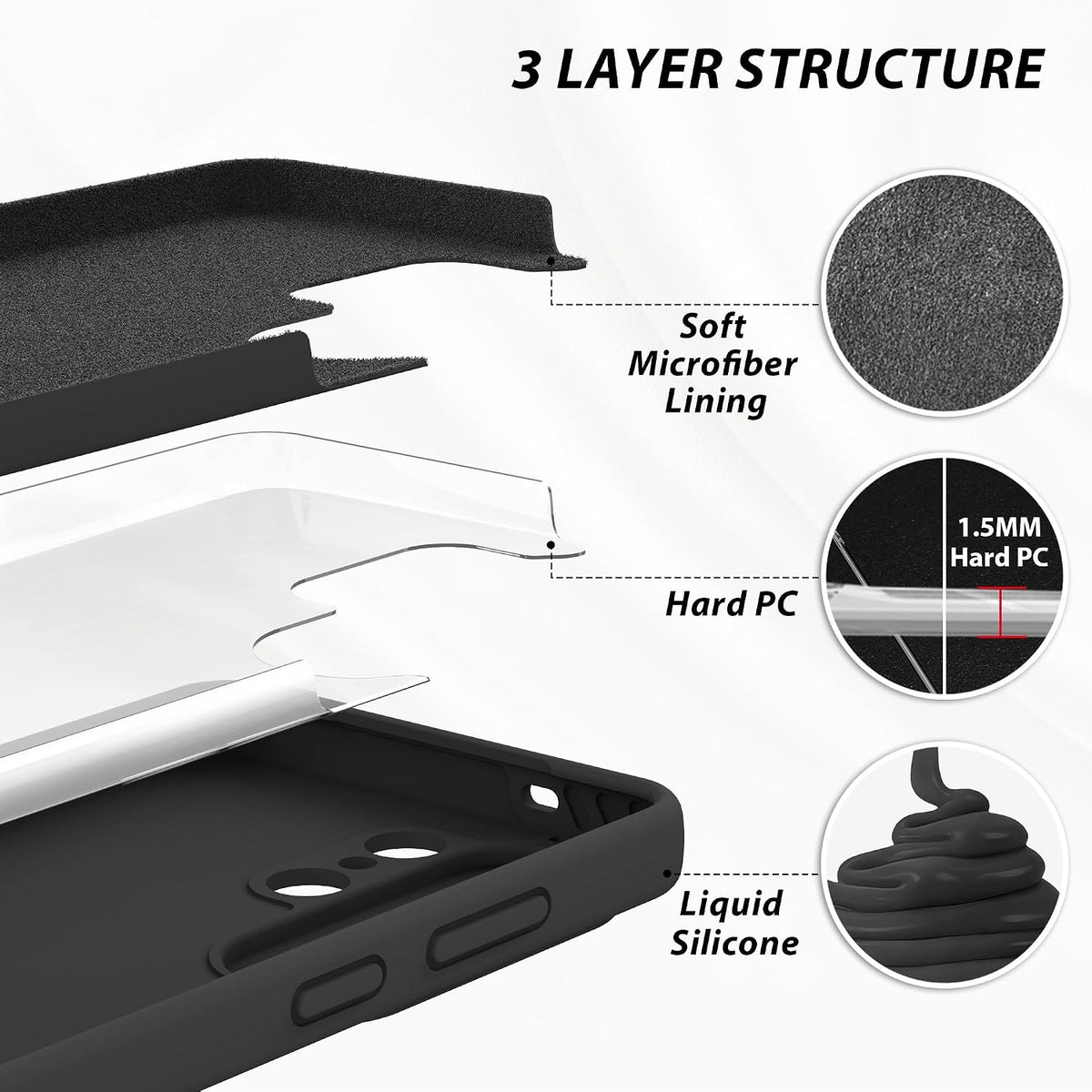 Silicone Scratch Resistant Phone Case for Samsung Galaxy S26 Ultra 6.9 Inches