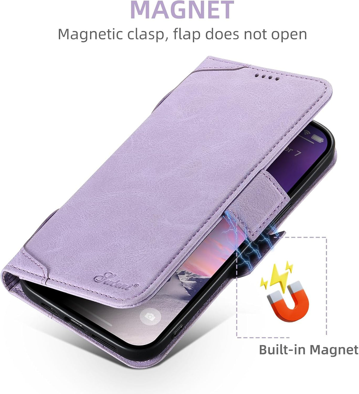Magnetic PU TPU  Phone Case iPhone 15 Pro Max | MagSafe Shockproof