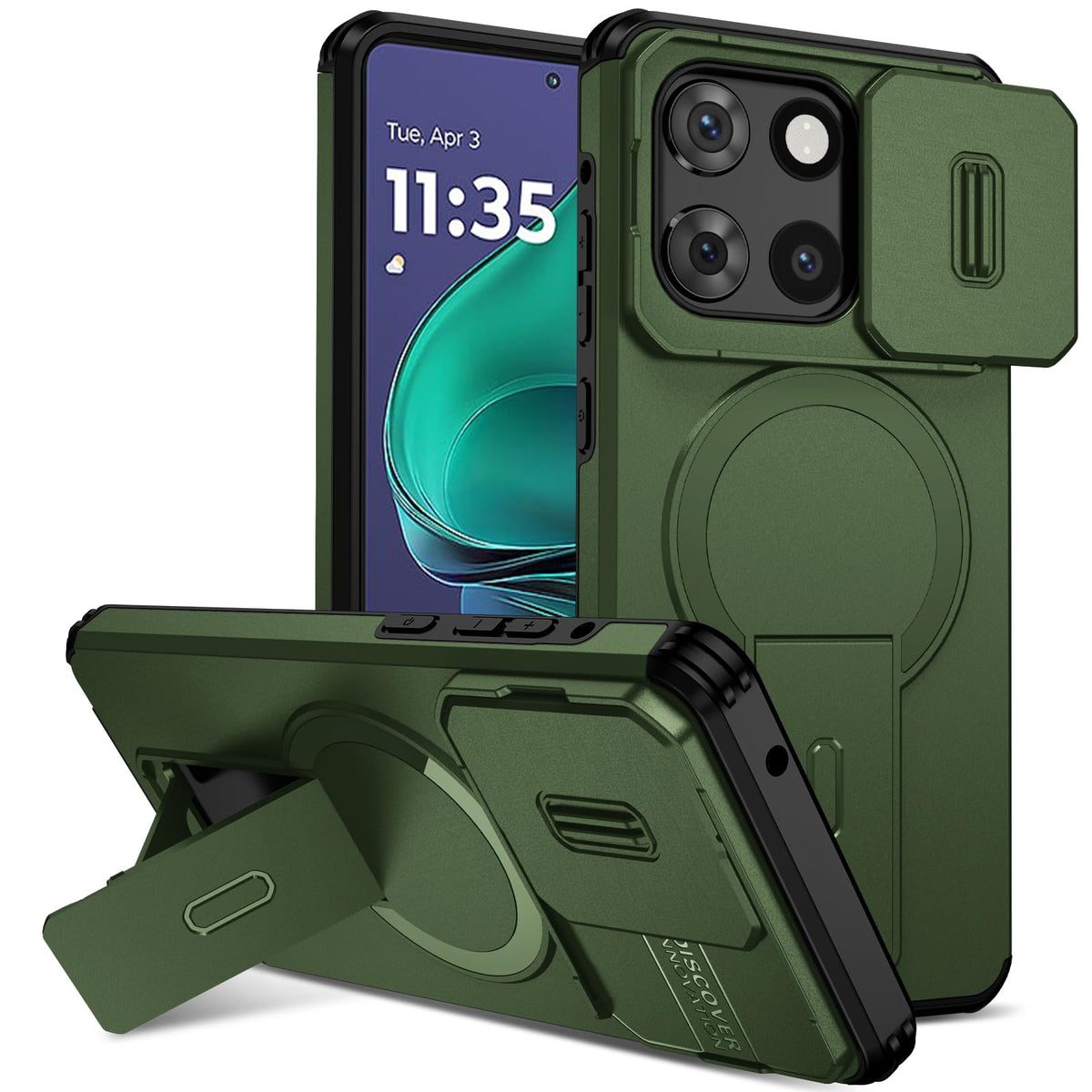Magnetic shockproof phone case for Moto G Stylus 2025 (6.7-inch).