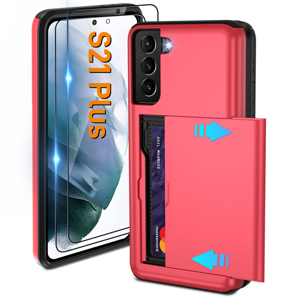 PC+silicone phone case with SIM card slot for Samsung Galaxy A56 5G