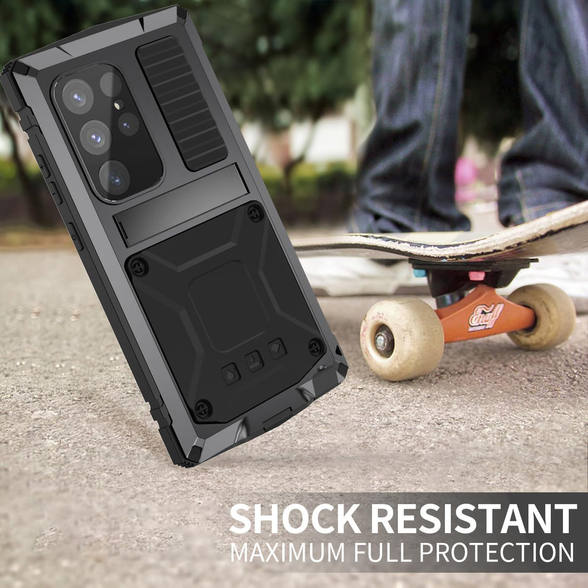 Military Grade Shockproof Metal Phone  Case for Samsung Galaxy S25  Glass Screen Protector