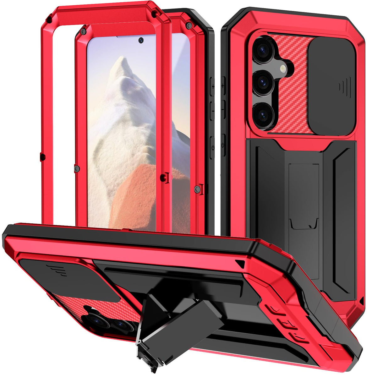 Metal protective case with screen protector for Samsung Galaxy S25 Ul