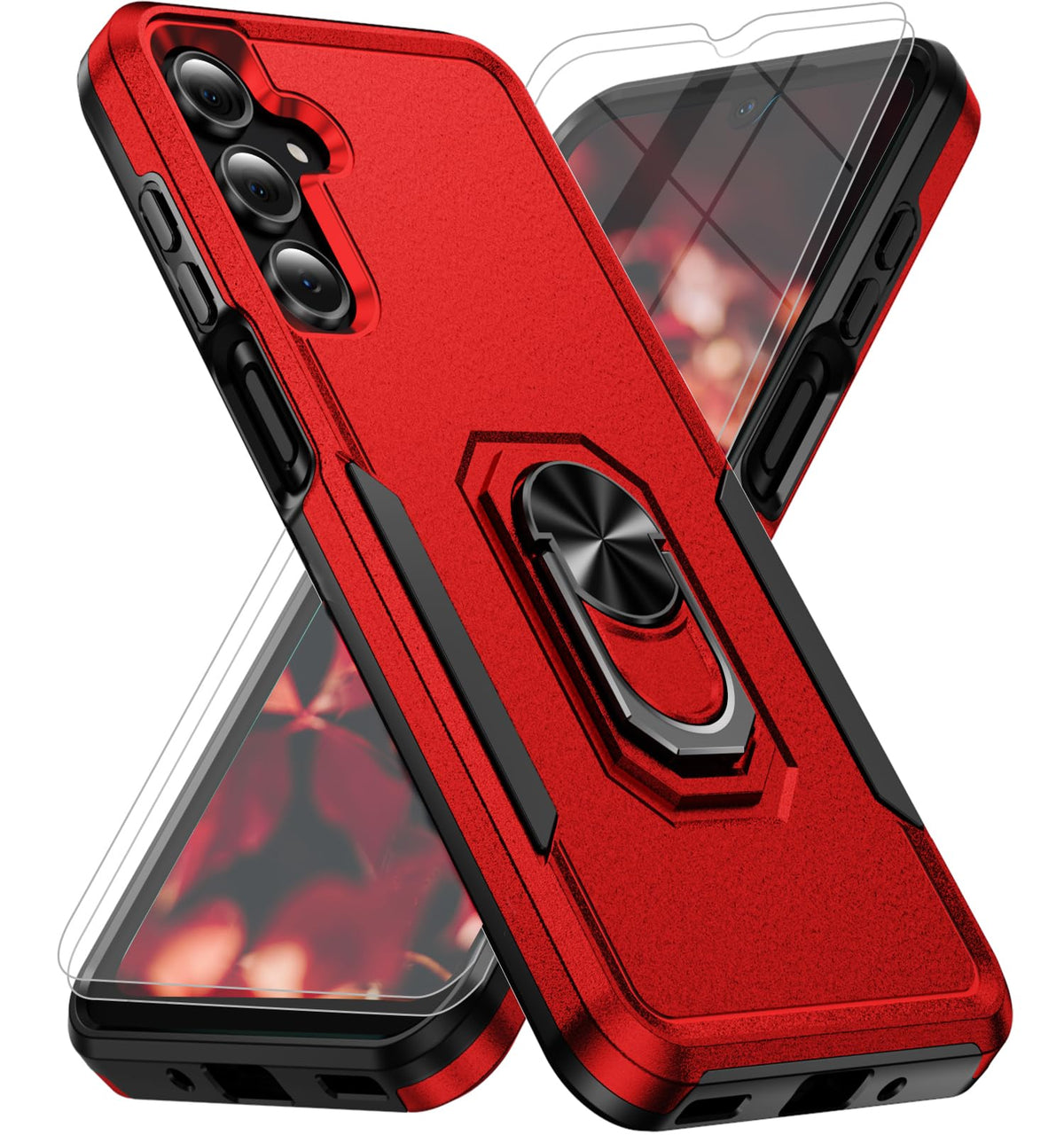 Shockproof phone case for Samsung Galaxy A37 5G with 2 tempered glass screen protectors