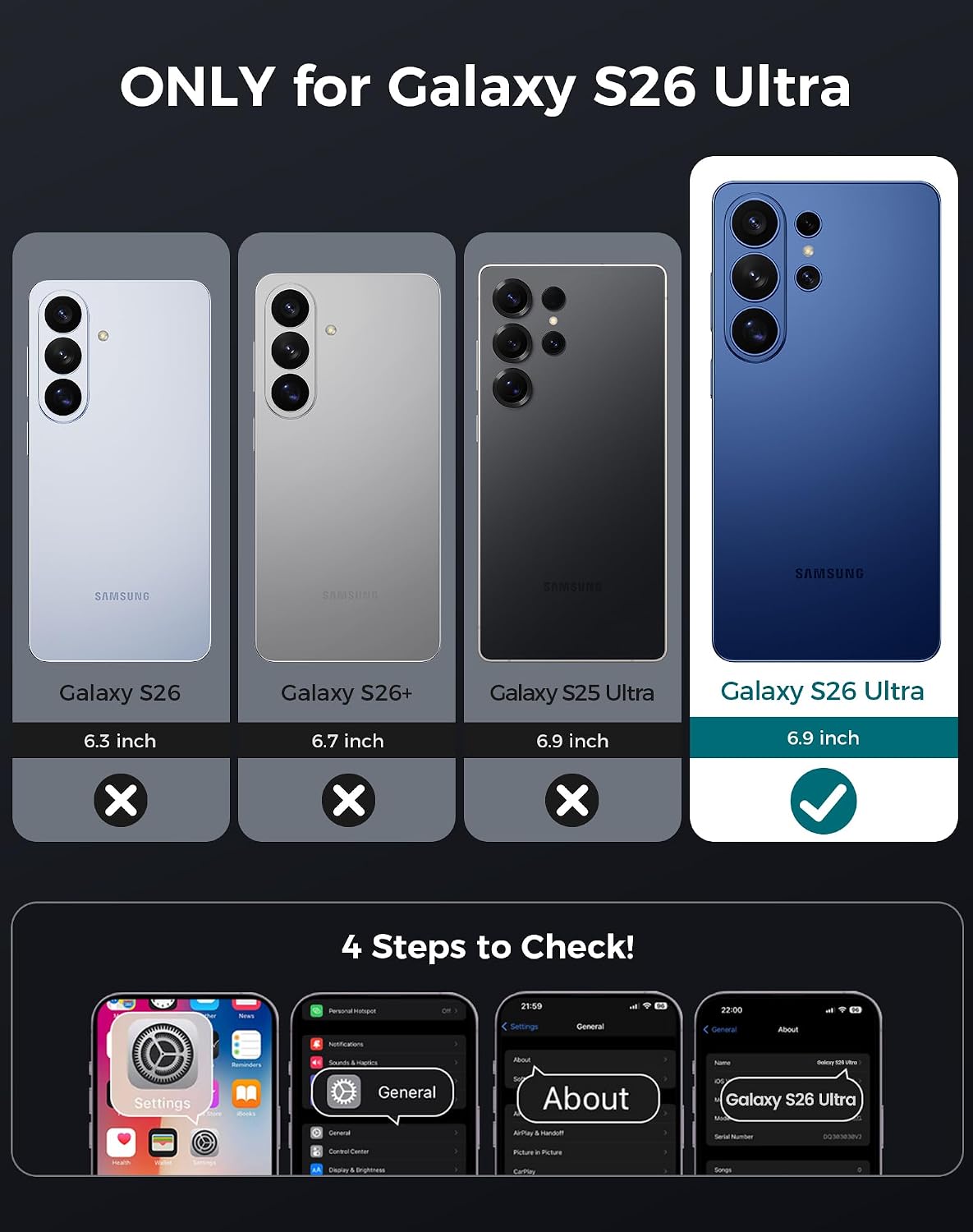 MagSafe Shockproof Phone Case for Samsung Galaxy S26 Ultra (Screen Protector Included)