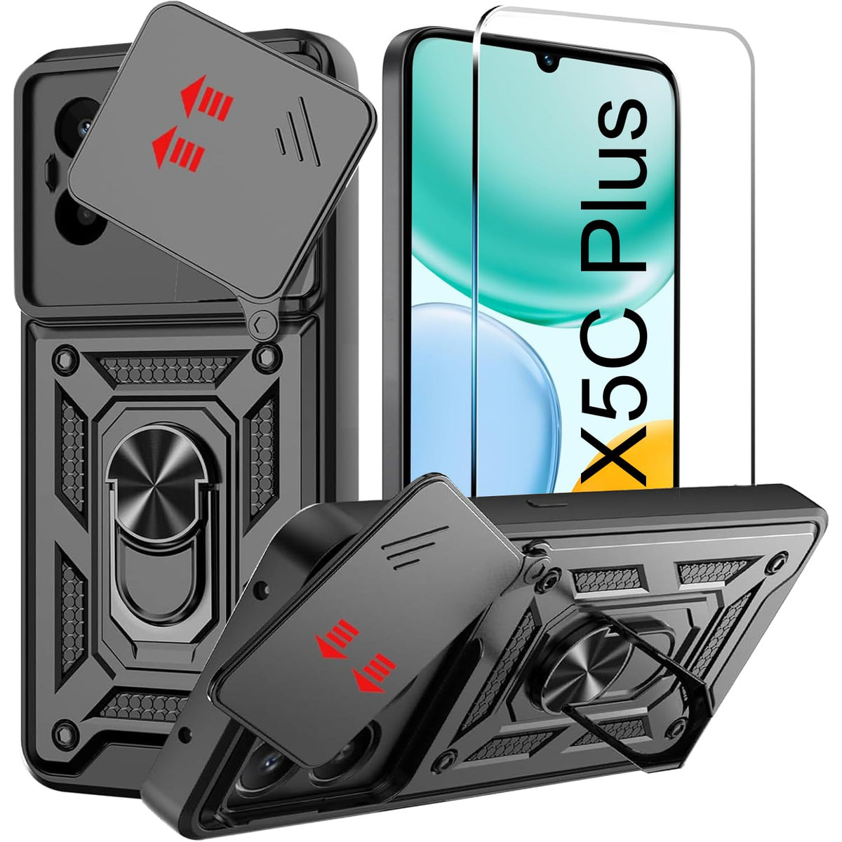 TPU+PC shockproof phone case for Redmi Note 15 Pro 5G with screen pro