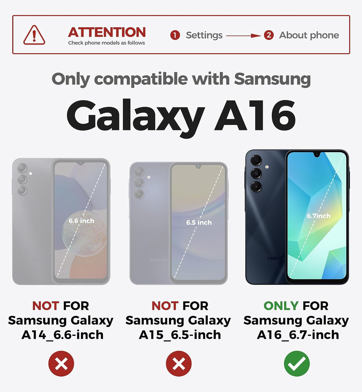 Shockproof phone case for Samsung Galaxy A35-5G with screen protector, 6.6-inch screen.