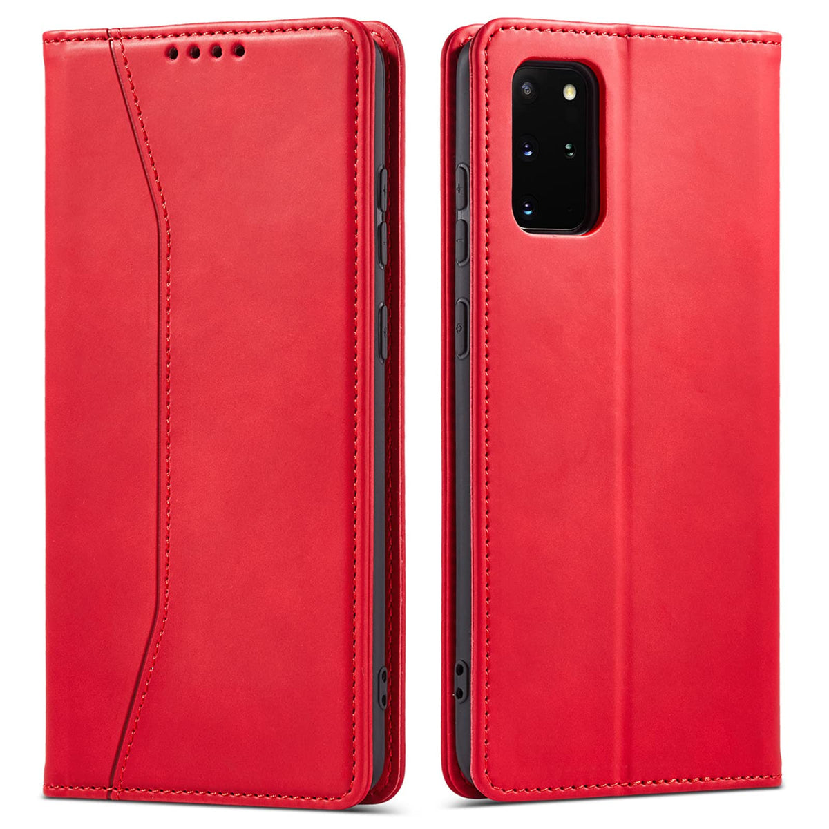 Magnetic genuine leather phone case for Samsung Galaxy S6
