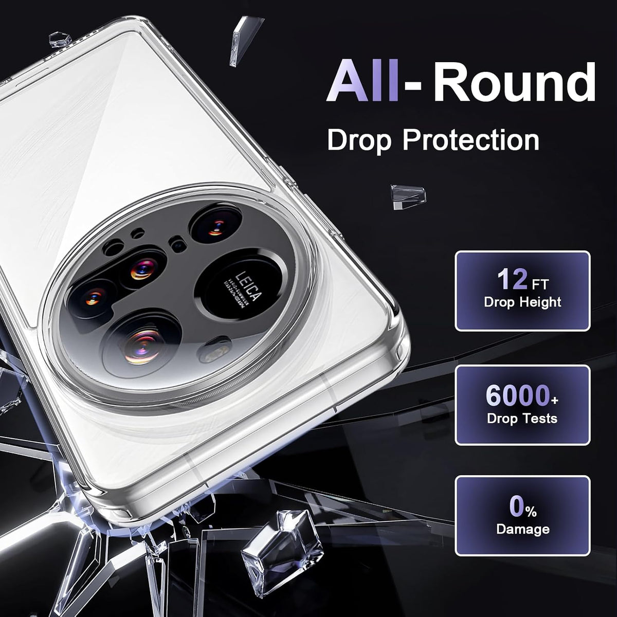 PC transparent phone case for Xiaomi 15 Ultra 5G