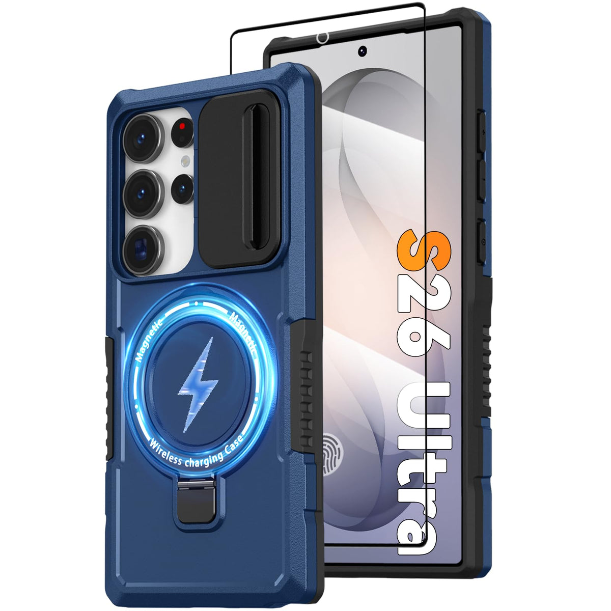 PC+TPU shockproof phone case for Samsung Galaxy S21 FE, includes 2 sc