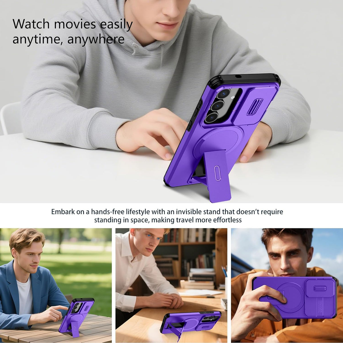 Phone cases for Samsung Galaxy S24 Plus/S25 Plus, MagSafe compatible