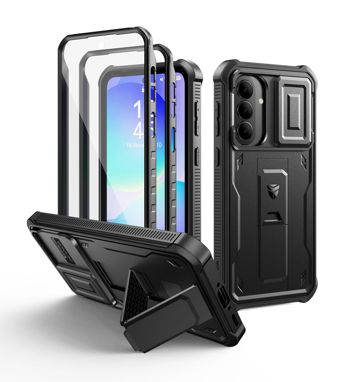 Shockproof phone case for Samsung Galaxy A35-5G with screen protector, 6.6-inch screen.