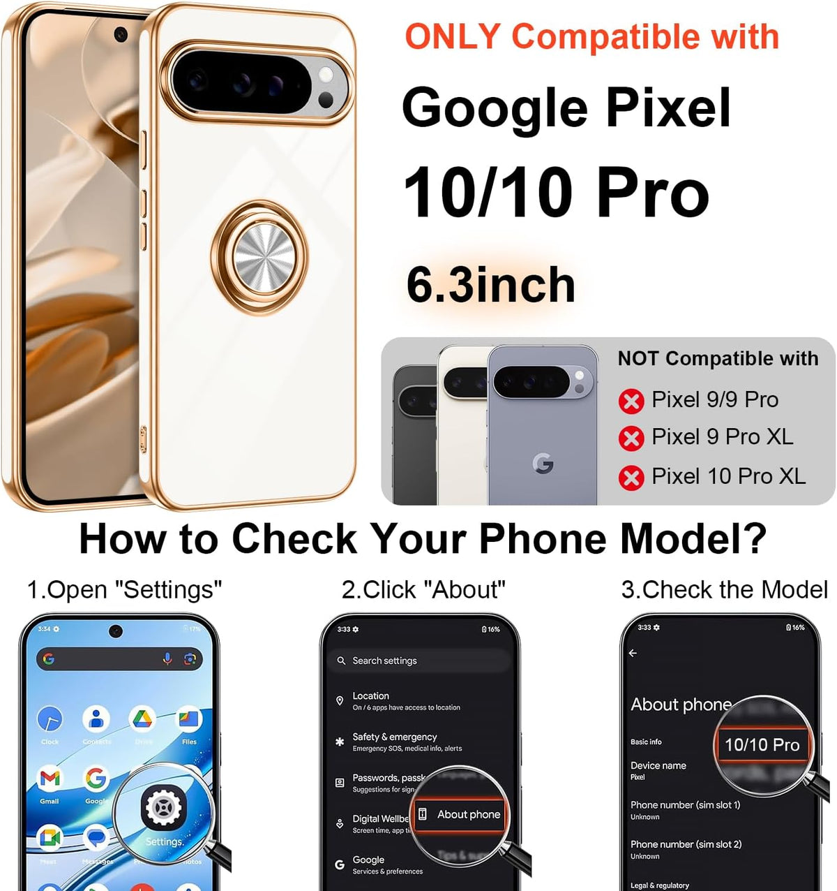 TPU phone case for Google Pixel 9A