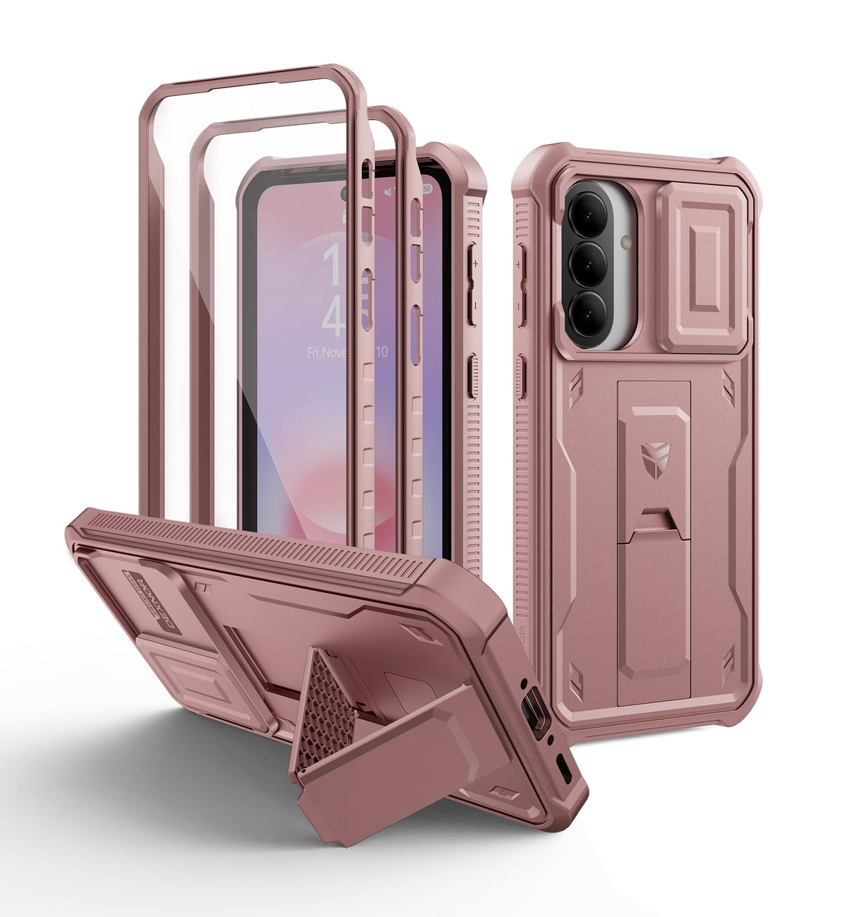 Shockproof phone case for Samsung Galaxy A35-5G with screen protector, 6.6-inch screen.