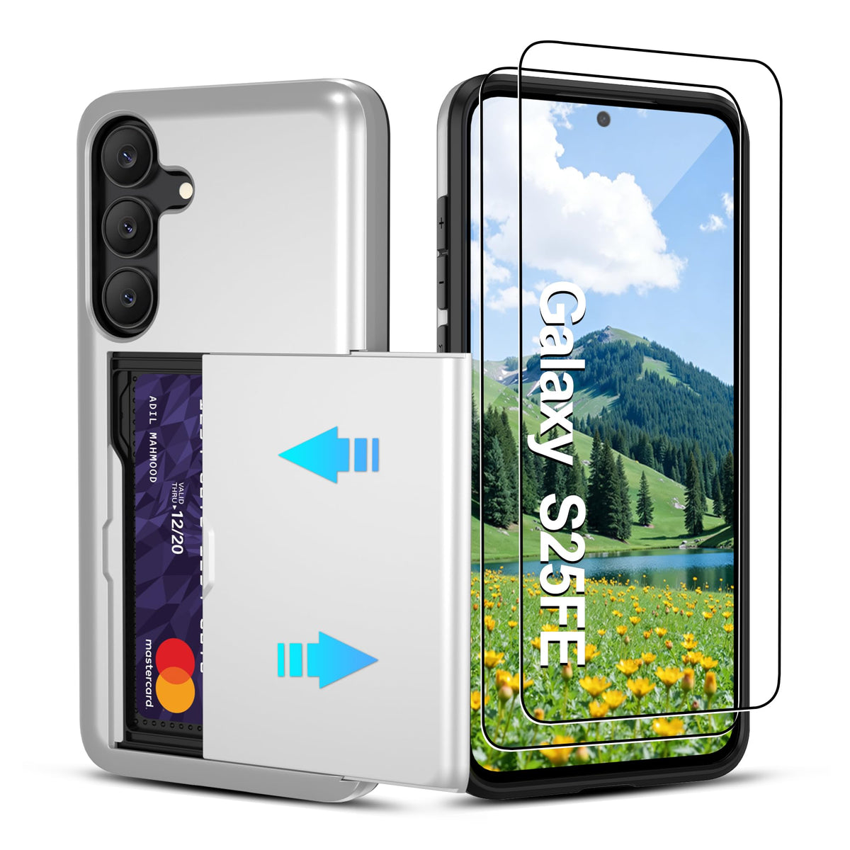 PC+silicone phone case with SIM card slot for Samsung Galaxy A56 5G