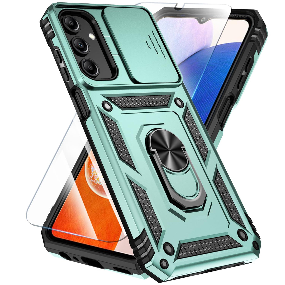 TPU+PC phone case and screen protector suitable for Samsung Galaxy A16 4G/5G