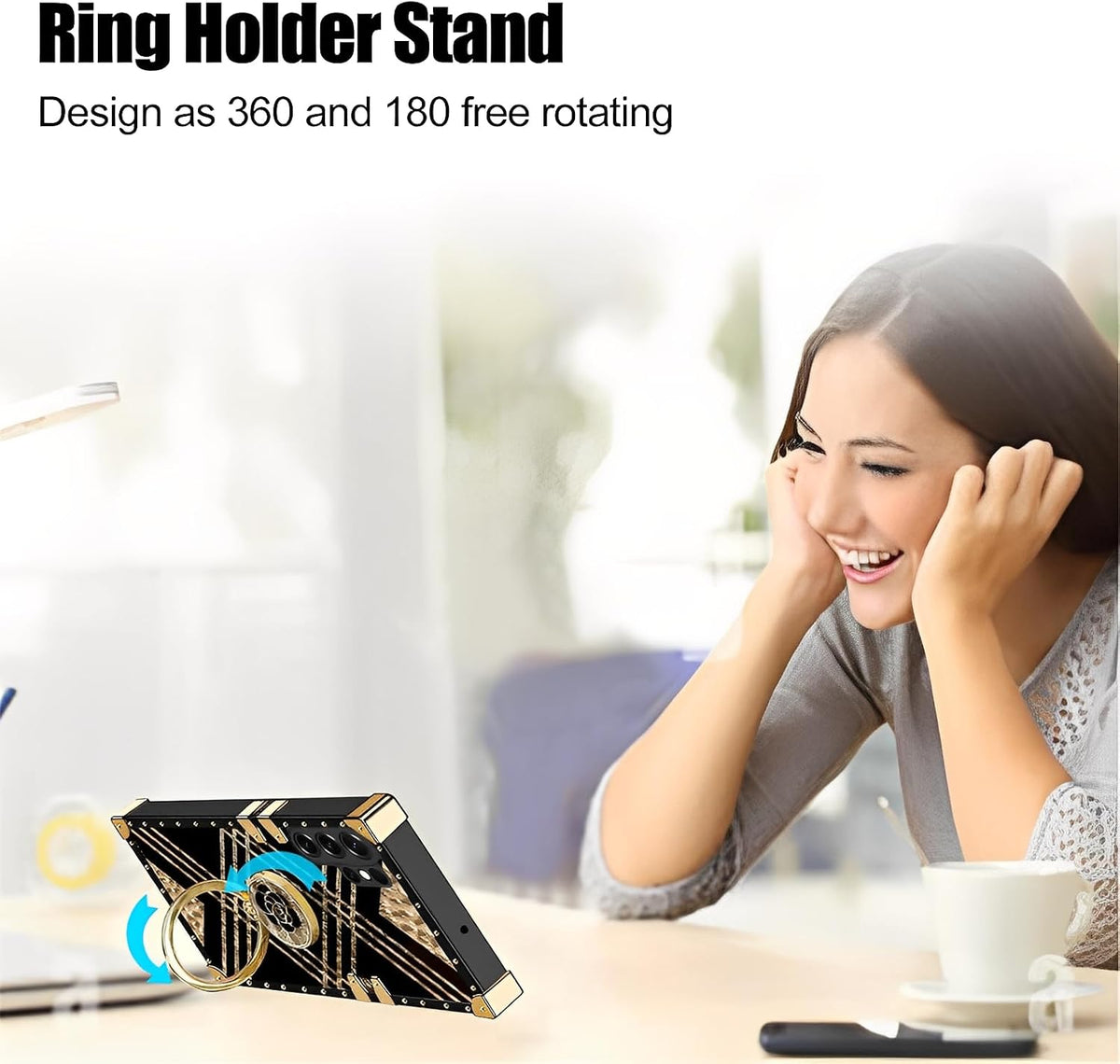 TPU shockproof phone case with stand for Samsung Galaxy S26 Ultra