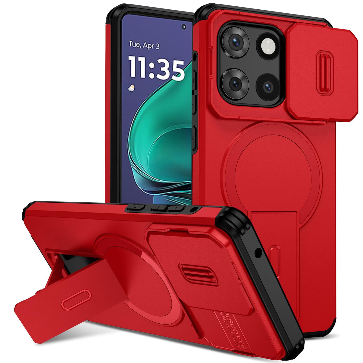 Magnetic shockproof phone case for Moto G Stylus 2025 (6.7-inch).