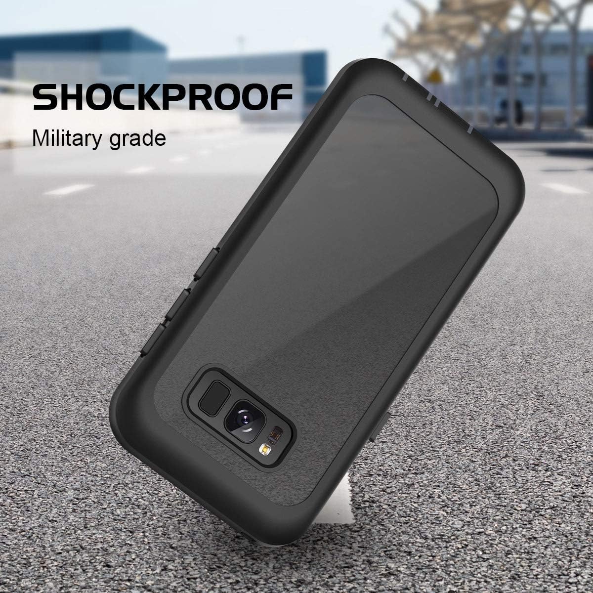 Full-coverage clear phone case for Samsung Galaxy S8 Plus