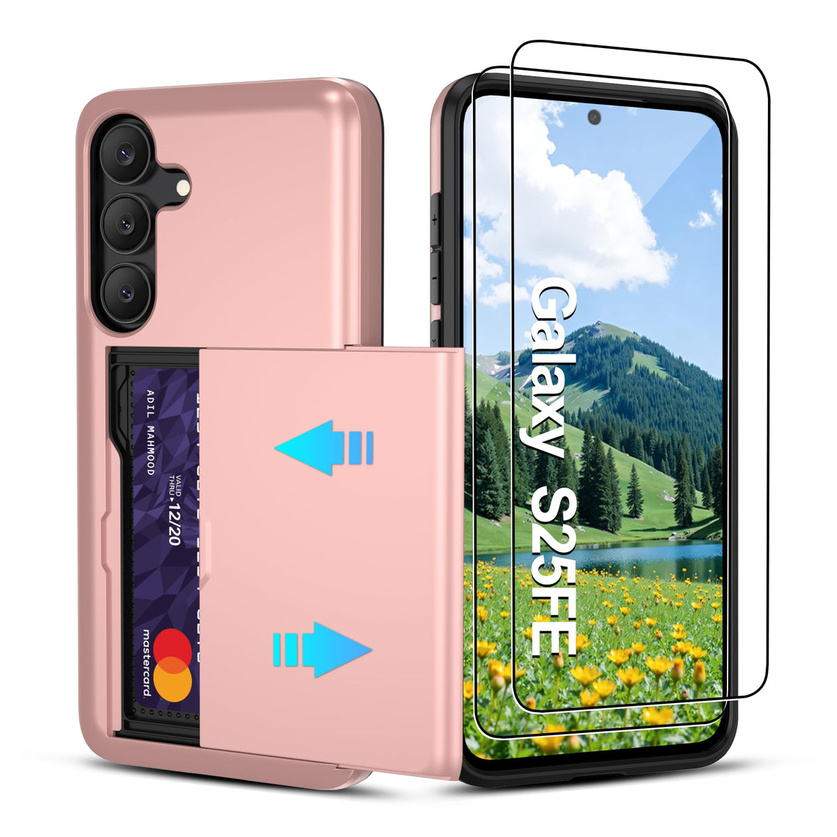 PC+silicone phone case with SIM card slot for Samsung Galaxy A56 5G
