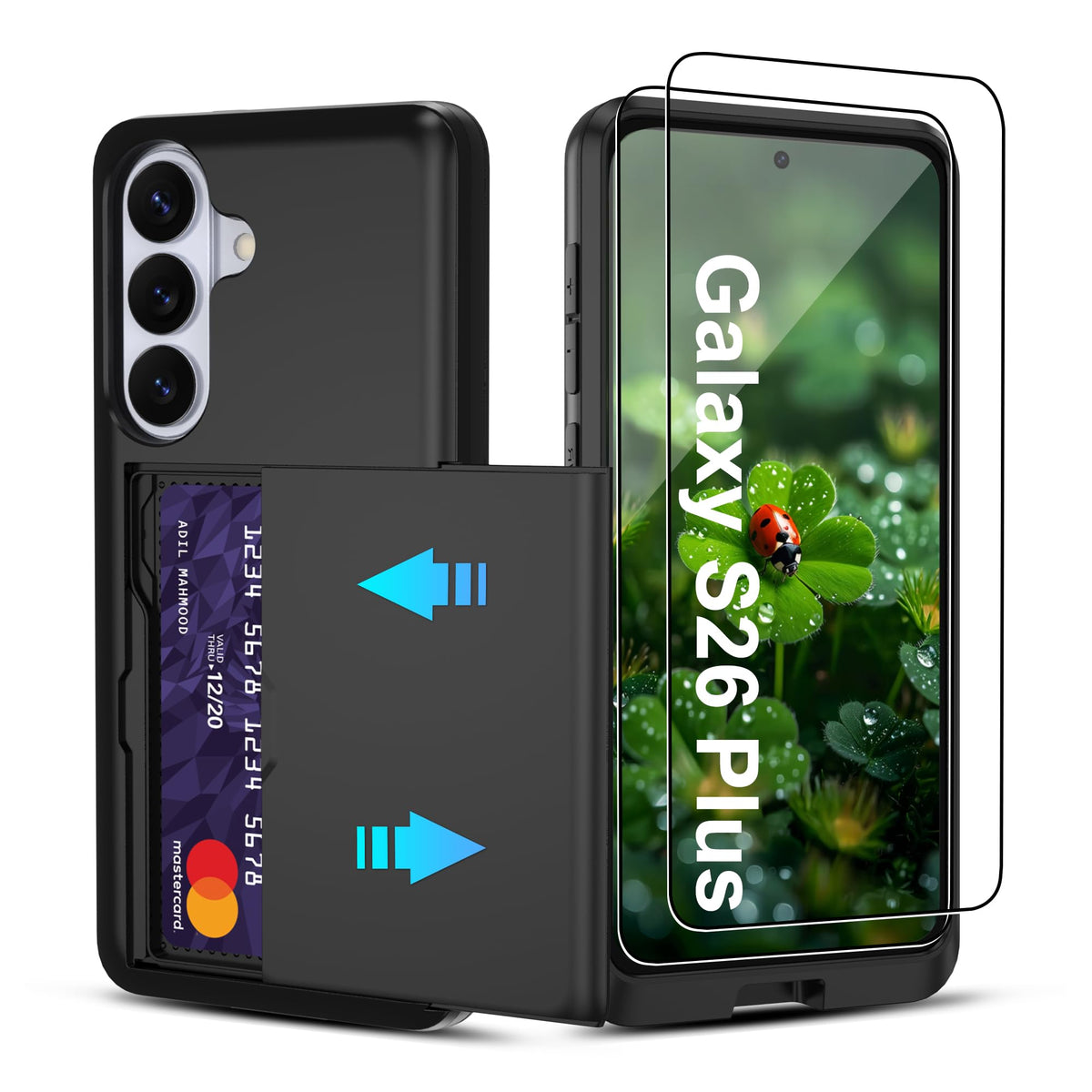 PC+silicone phone case with SIM card slot for Samsung Galaxy A56 5G