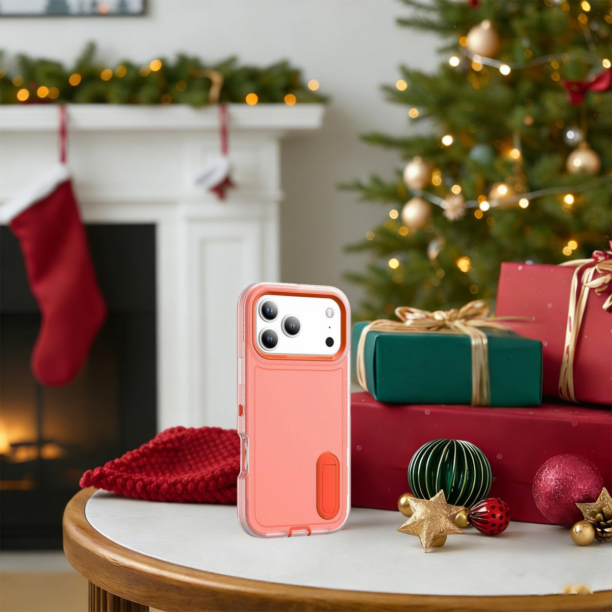 Shockproof Kickstand phone case for iPhone 17 Pro Max