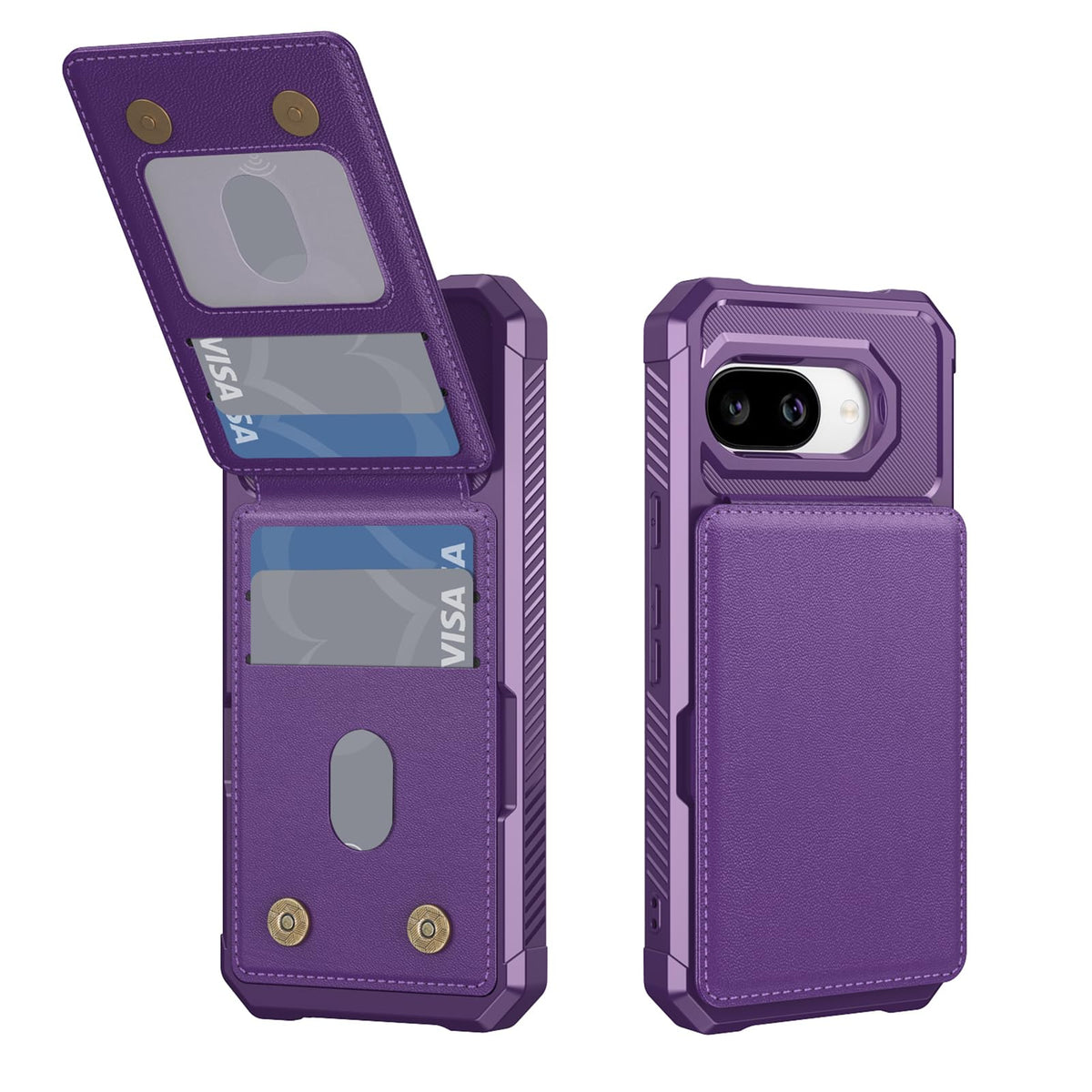 PU+TPU Shockproof Wallet Phone Case for Google Pixel 9a 