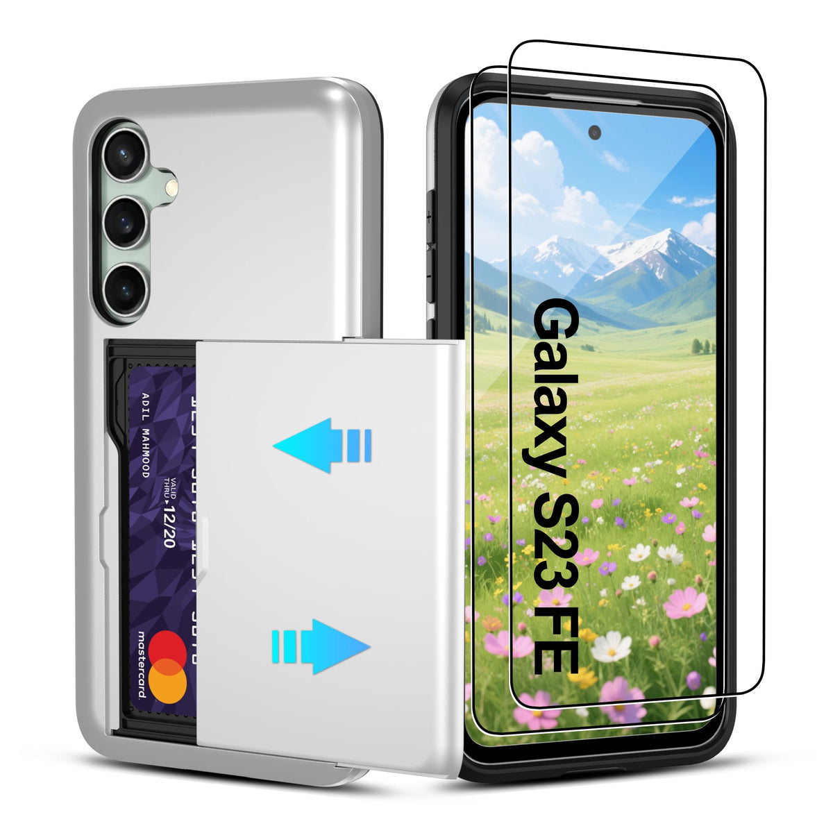 PC+silicone phone case with SIM card slot for Samsung Galaxy A56 5G