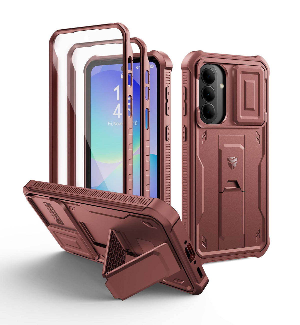 Shockproof phone case for Samsung Galaxy A35-5G with screen protector, 6.6-inch screen.