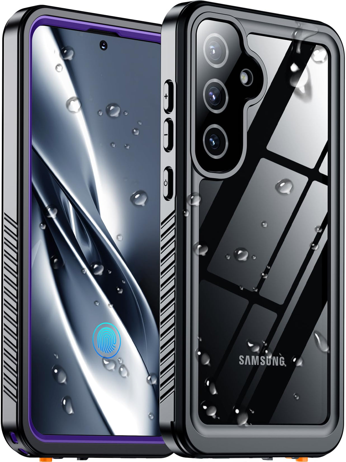 Military-grade shockproof and waterproof phone case for Samsung Galaxy S25
