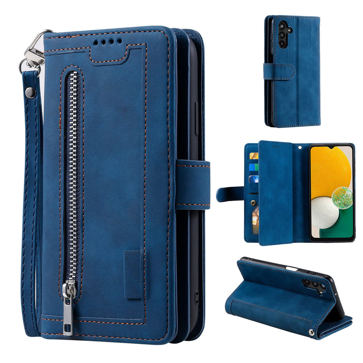 Leather phone case for Samsung Galaxy A35 5G