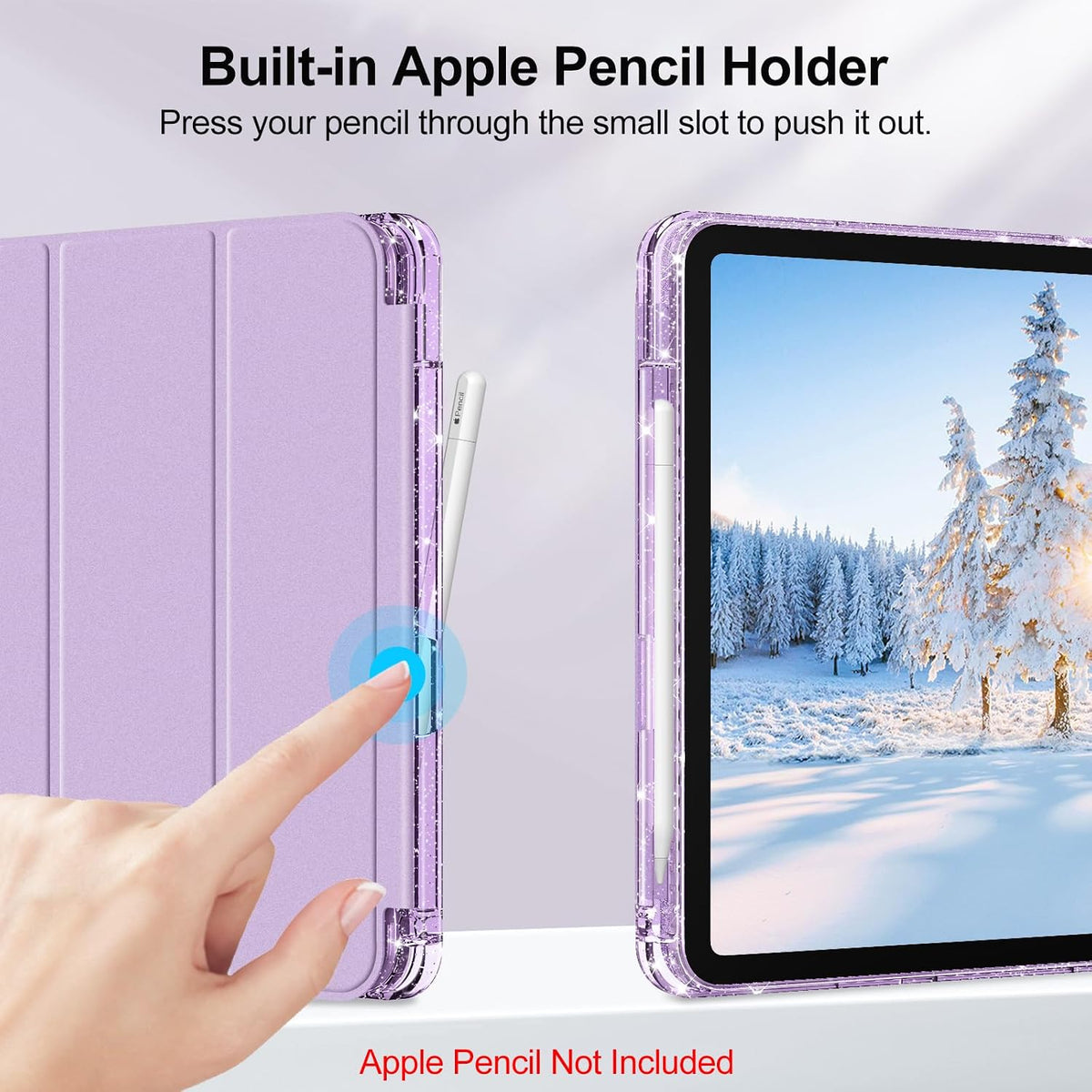 Shiny Slim Thin Tablet Case for iPad (A16) 11/10.9-inch