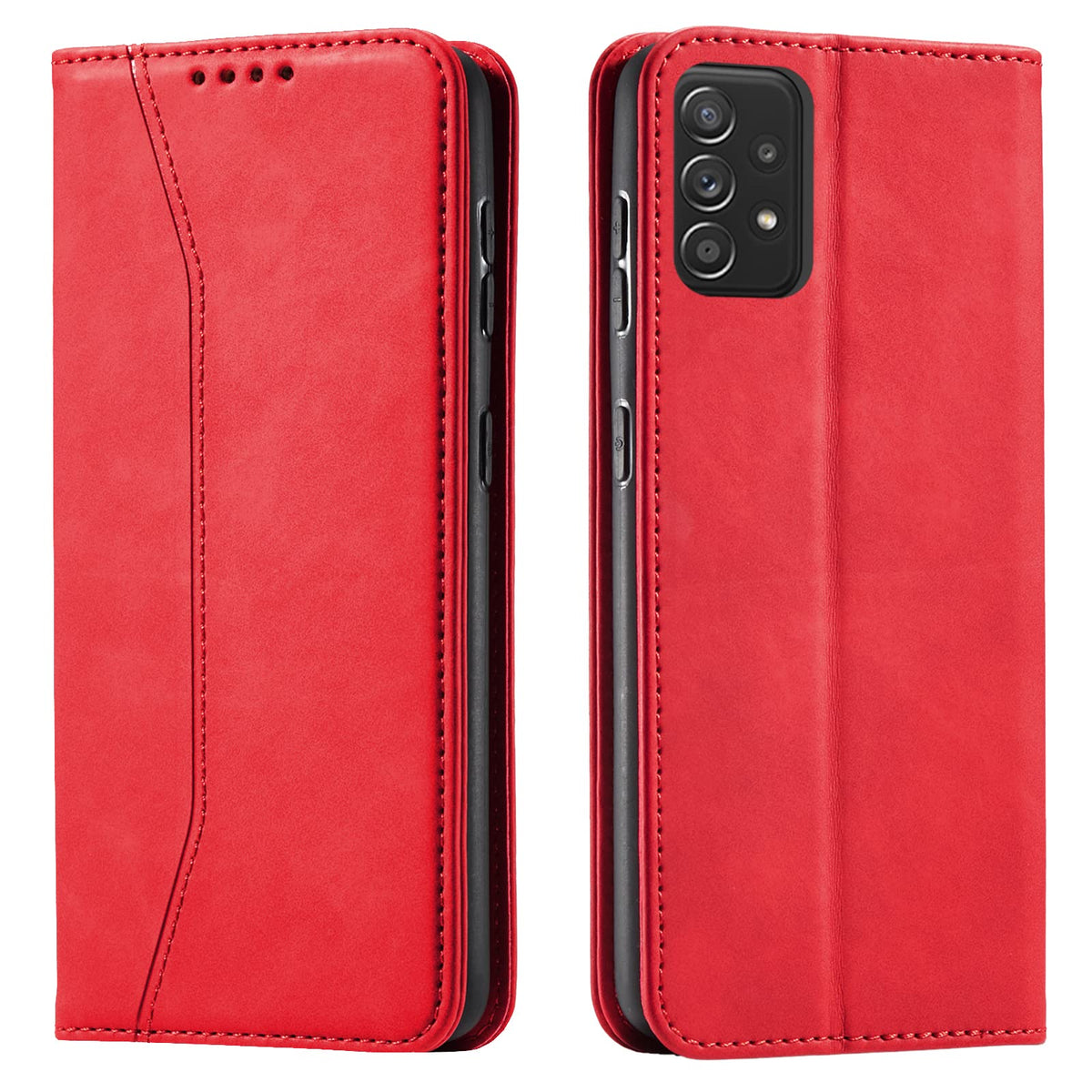 Magnetic genuine leather phone case for Samsung Galaxy S6