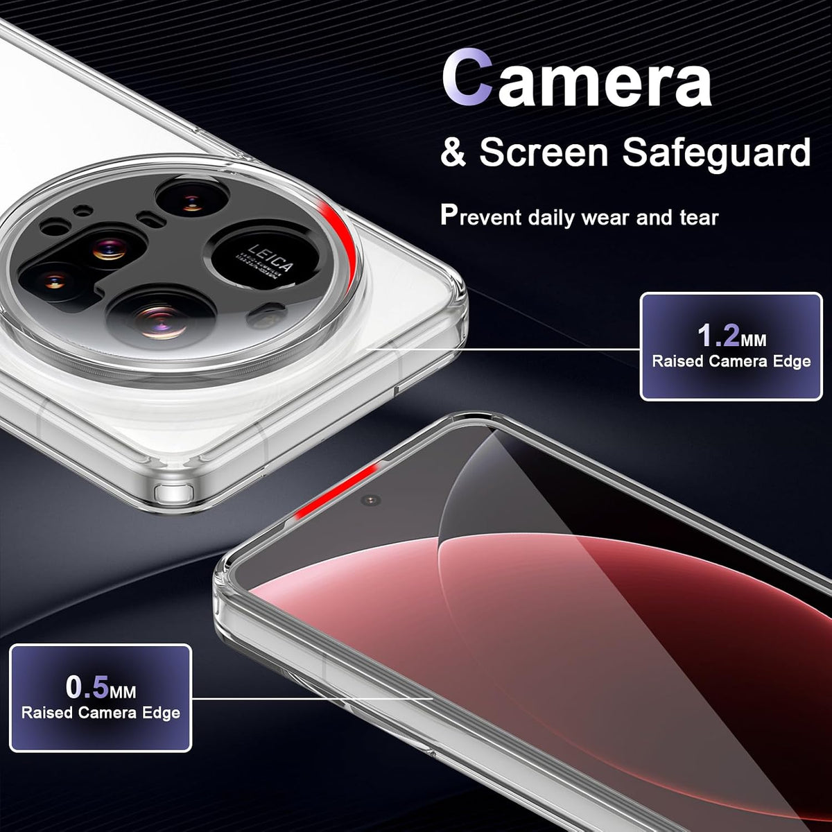 PC transparent phone case for Xiaomi 15 Ultra 5G