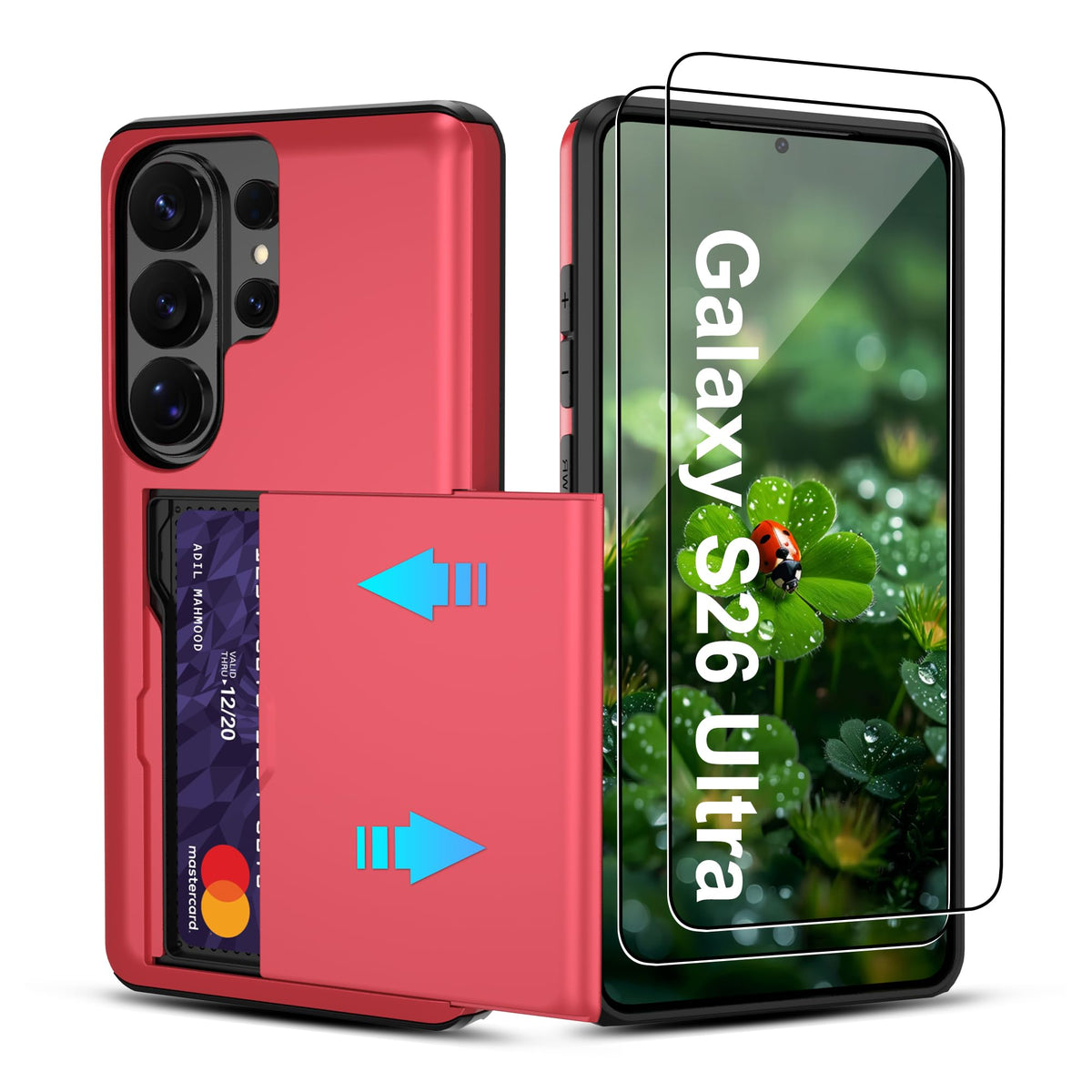 PC+silicone phone case with SIM card slot for Samsung Galaxy A56 5G