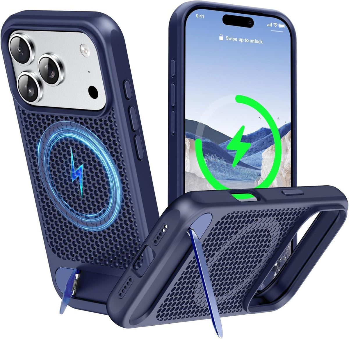 MagSafe Thermal Kickstand Phone Case for iPhone 17 Pro Max