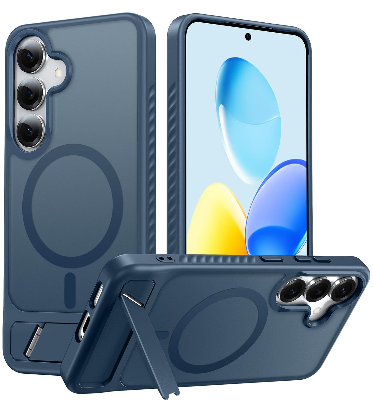 Magsafe ComPlusatible Magnetic Stand Plushone Case for Samsung Galaxy S25 Plus