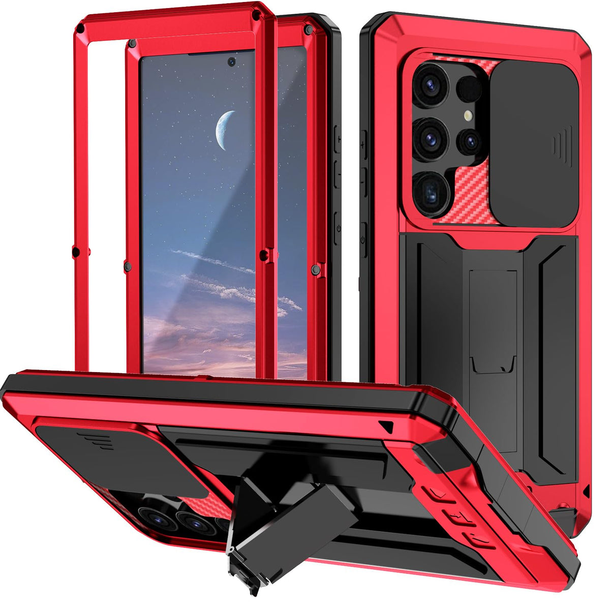 Metal protective case with screen protector for Samsung Galaxy S25 Ul