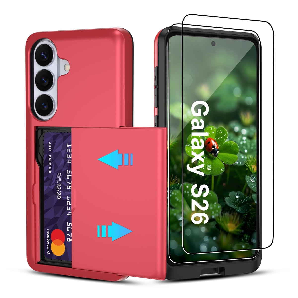 PC+silicone phone case with SIM card slot for Samsung Galaxy A56 5G