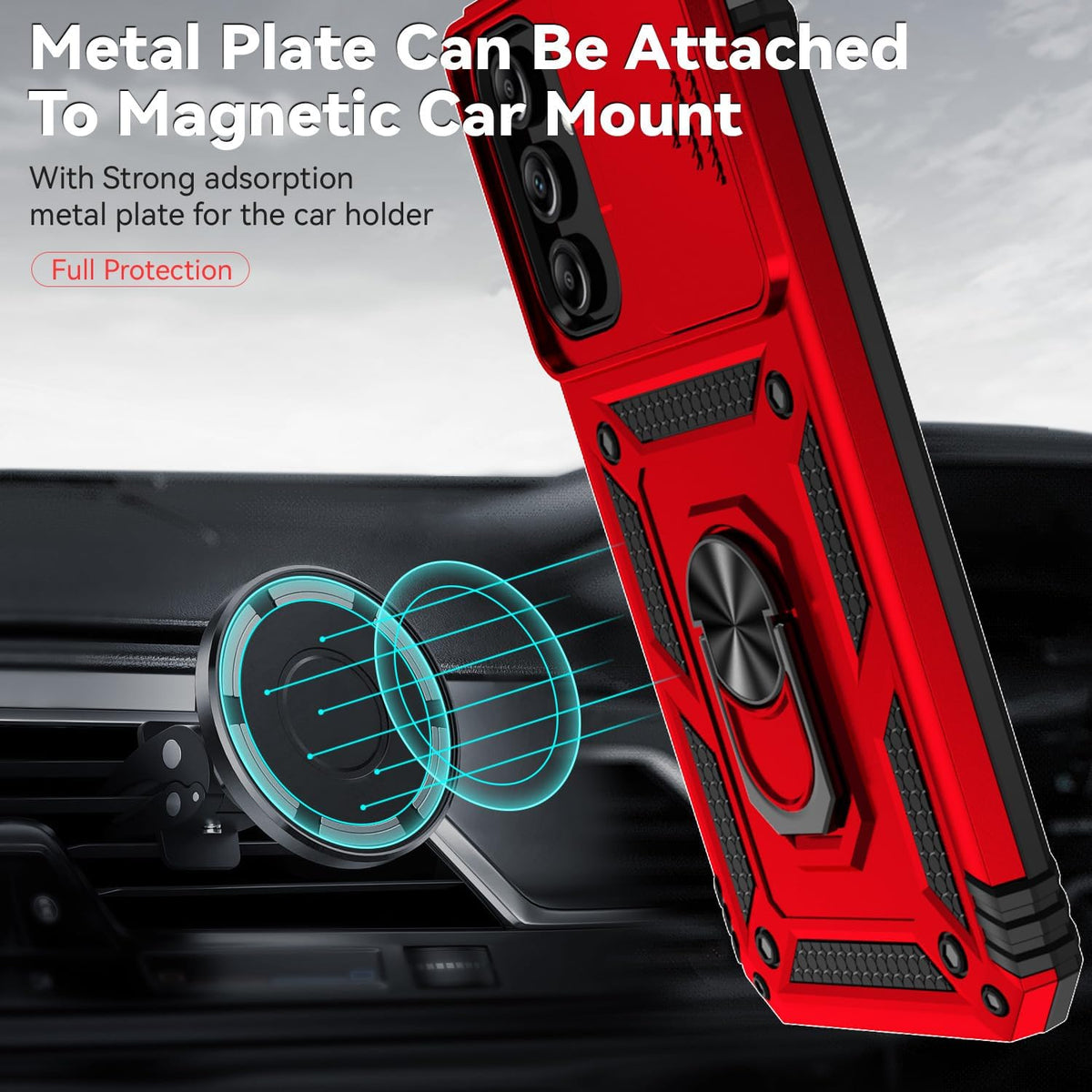 TPU+PC phone case and screen protector suitable for Samsung Galaxy A16 4G/5G