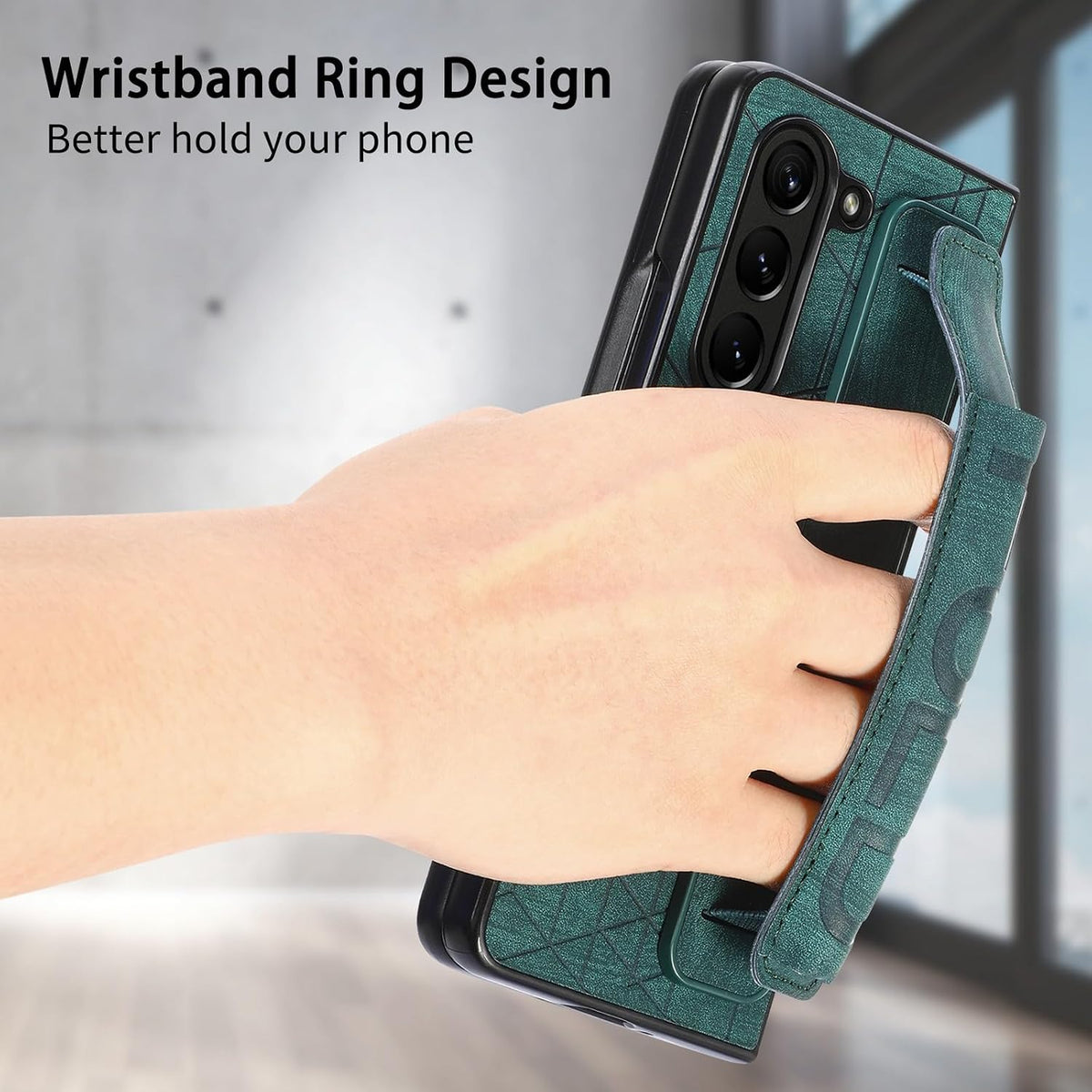 Genuine leather Shockproof phone case for Galaxy Z Fold 6