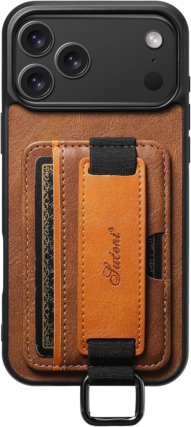 PU leather phone case with card slot for iPhone 17 Pro Max