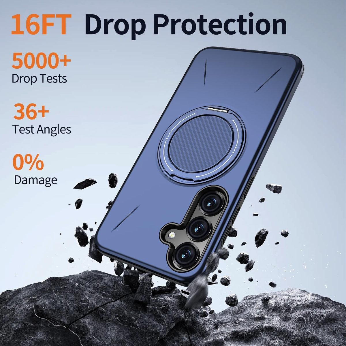 TPU+PC magnetic phone case for Samsung Galaxy S23 FE 5G with screen p