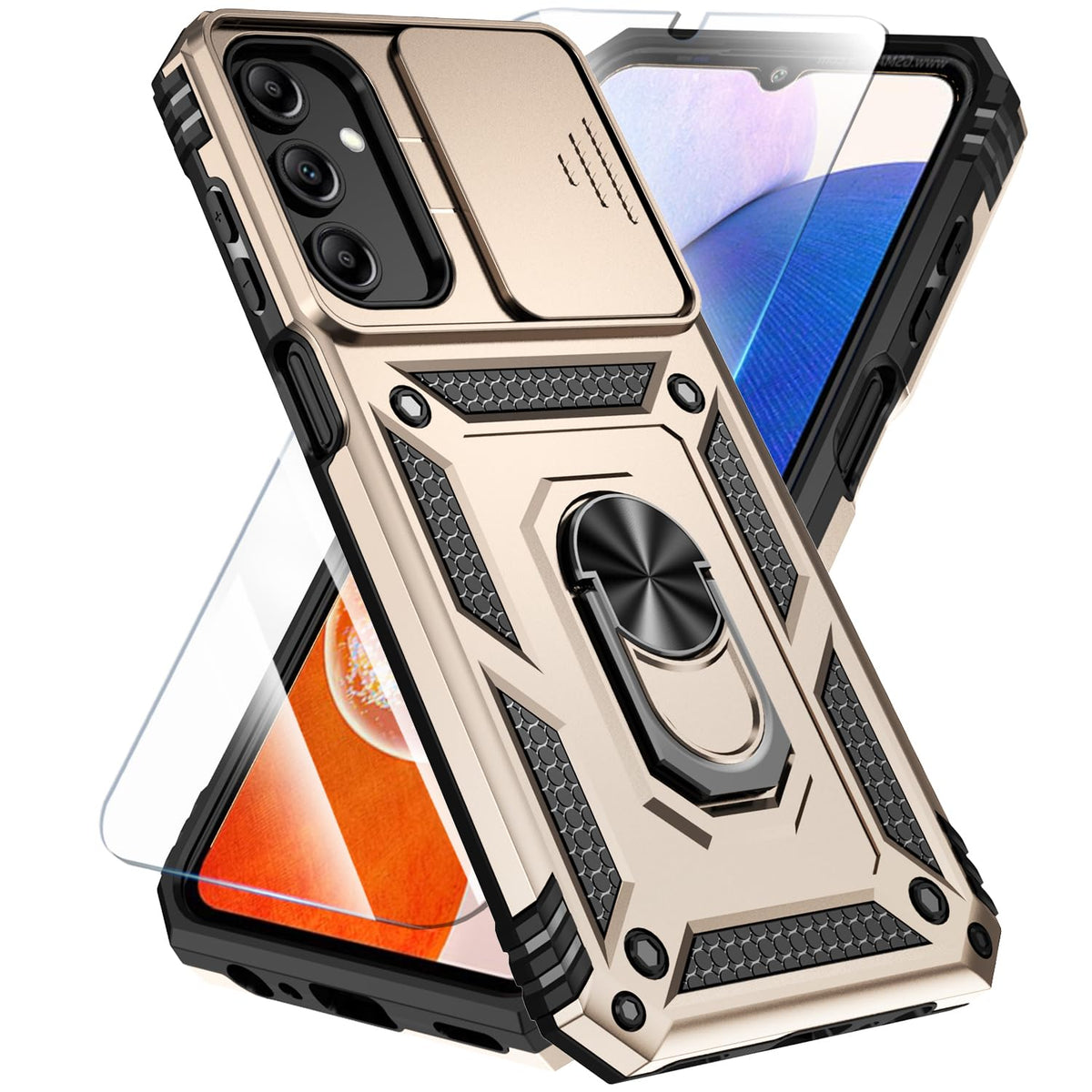 TPU+PC phone case and screen protector suitable for Samsung Galaxy A16 4G/5G