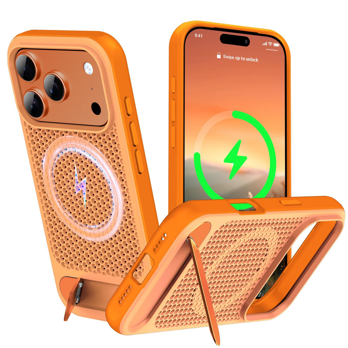 MagSafe Thermal Kickstand Phone Case for iPhone 17 Pro Max