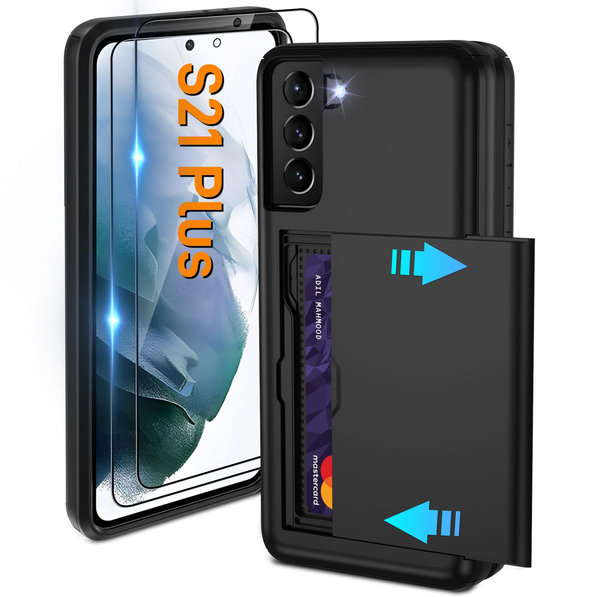 PC+silicone phone case with SIM card slot for Samsung Galaxy A56 5G