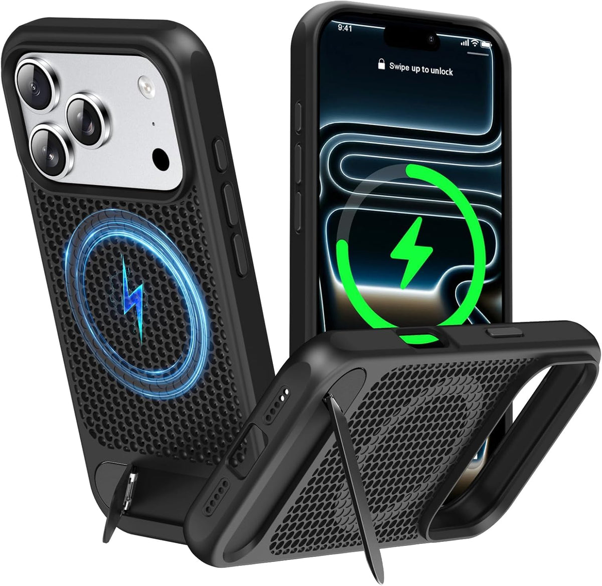 MagSafe Thermal Kickstand Phone Case for iPhone 17 Pro Max